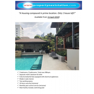 House 5 bedroom for rent share swimming pool near Thong Lo BTS