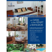Townhouse for rent 3 bedroom in compound for rent with swimming pool, security, playground in Sukhumvit soi 31